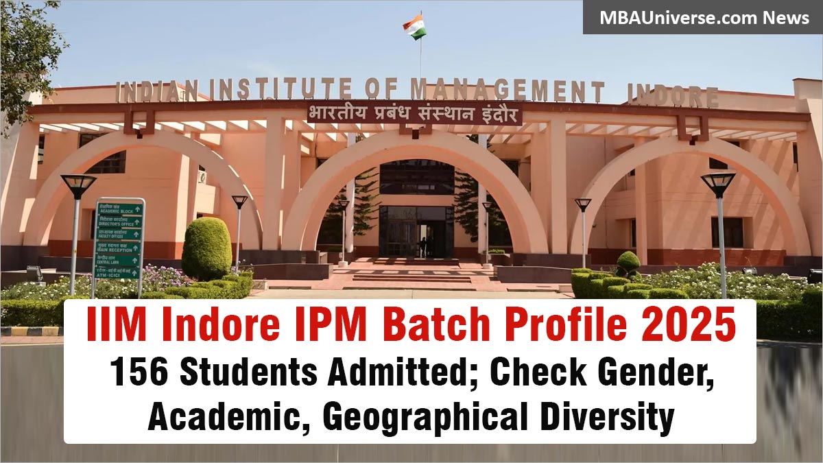 IIM Indore Admits 156 Students to 5-year IPM Program Batch 2025–30; Five Join from UK, USA, Australia