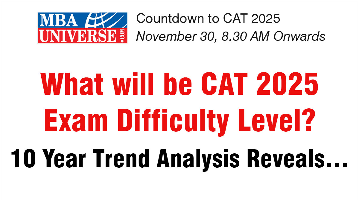 CAT 2025 Exam Difficulty Level: 10-Year Trend Analysis, Pattern Changes...