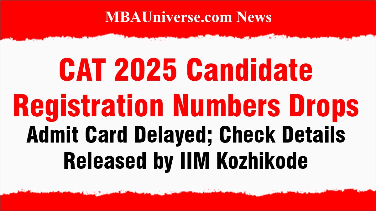 CAT 2025 Candidate Registration Numbers Drop, Admit Card Delayed