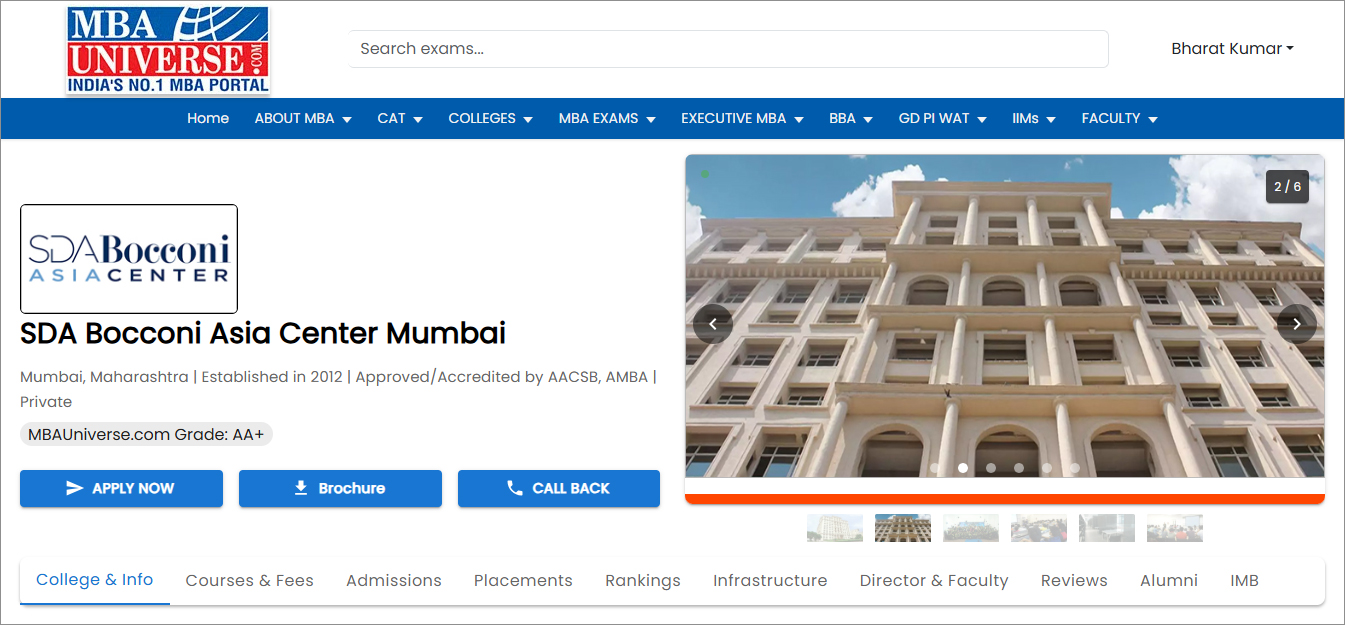 SDA Bocconi Asia Center Mumbai Admission 2026 Open: Programs, Fees, Placements...