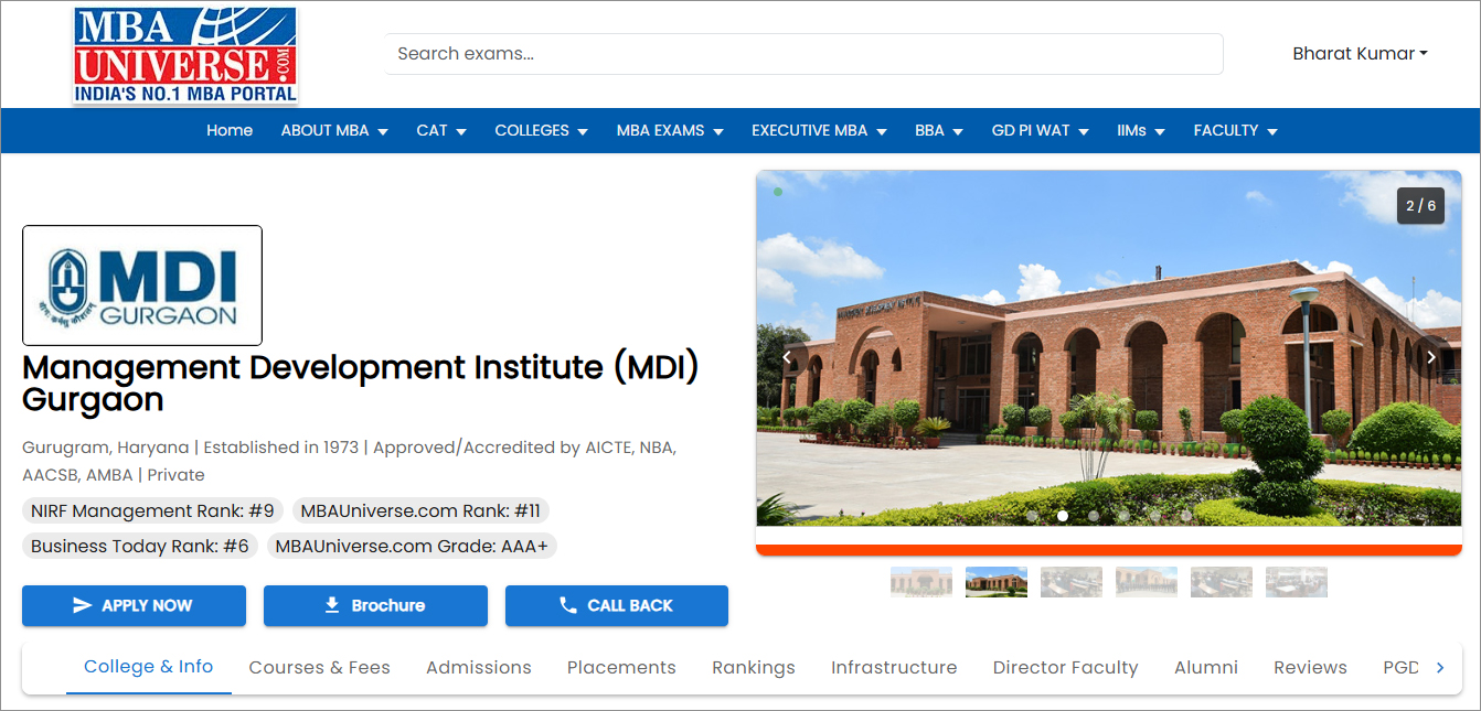 MDI Gurgaon PGDM Admission 2026 Open: Programs, Fees, Placements...