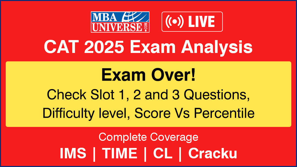 CAT 2025 Exam Analysis (Live): Exam Over; Check Slot 1, 2 and 3 Questions, Difficulty level