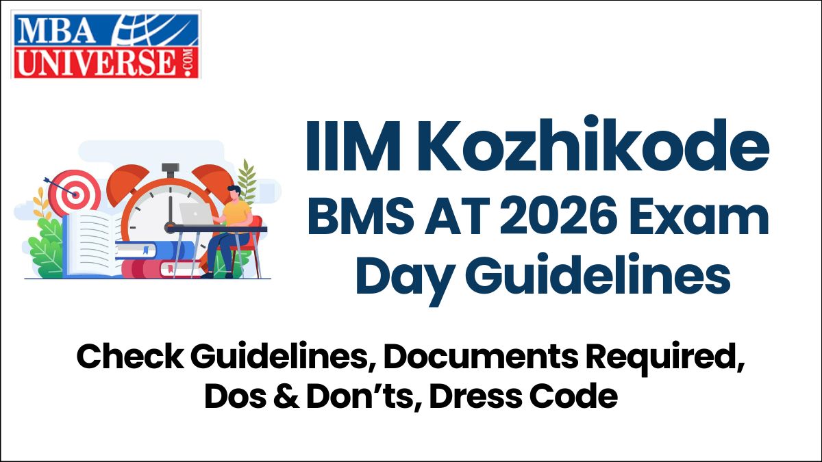 IIM Kozhikode BMS AT 2026 Exam Day Guidelines (May 19): Reporting Time, Documents Required