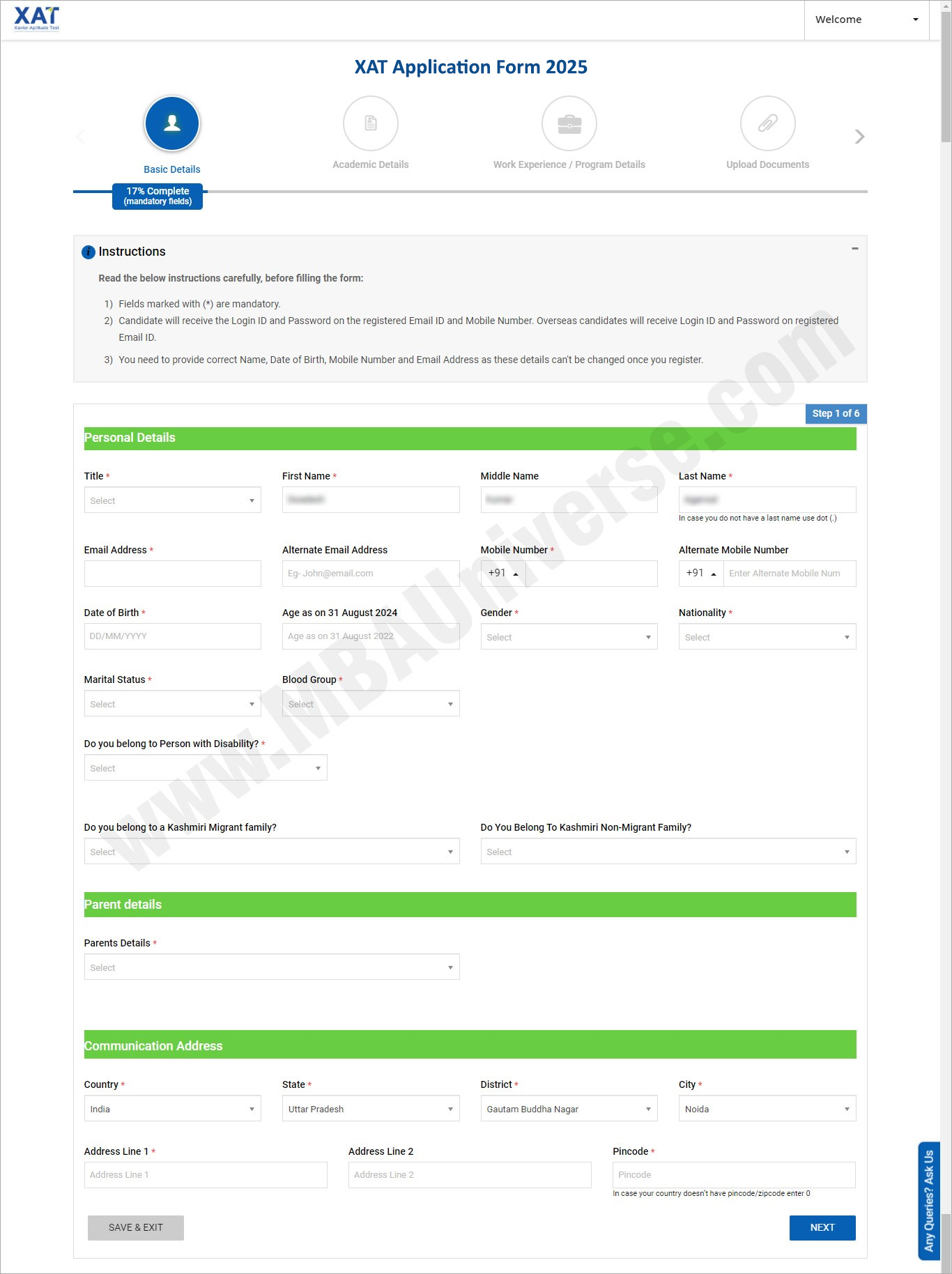 XAT Registration-1