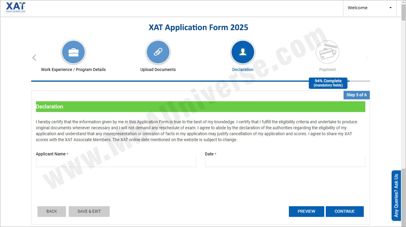 XAT Registration-7