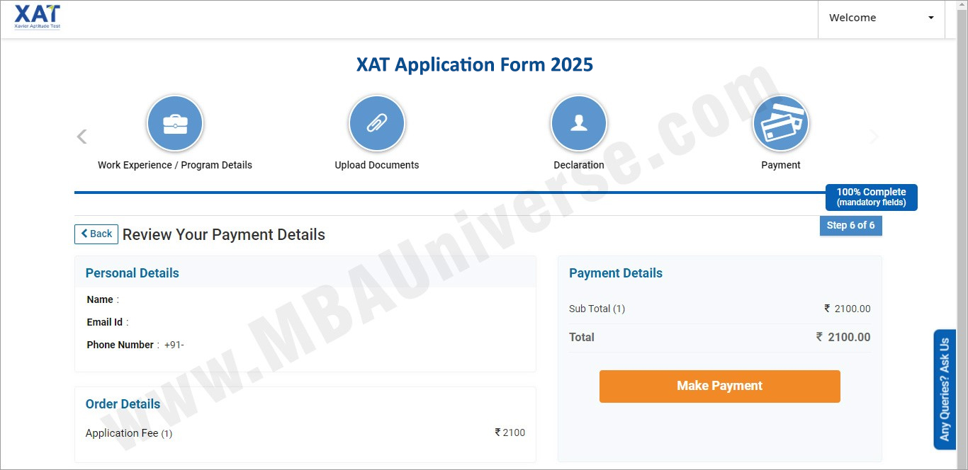 XAT Registration-8